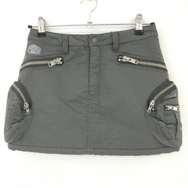 週間売れ筋 パーリーゲイツ 杢グレー中綿スカート 0〜00 ミニスカート