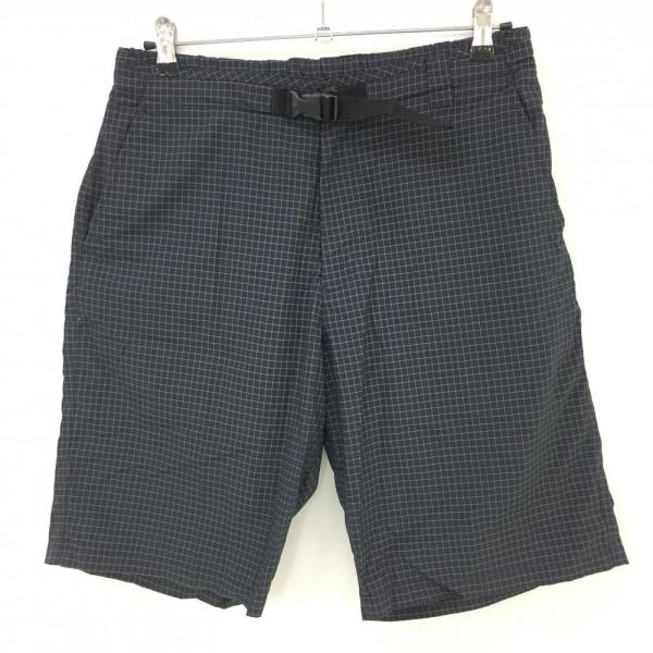 BURBERRY（バーバリー） ハーフパンツ ネイビー×白 チェック ナイロン