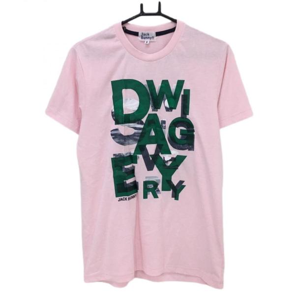 Jack Bunny!!（ジャックバニー） Tシャツ ピンク×グリーン 前面