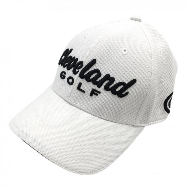 クリーブランド キャップ 白×黒 58cm ゴルフウェア Cleveland