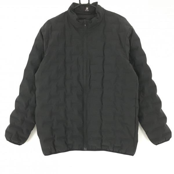 BRIDGESTONE GOLF ブリヂストン ダウンジャケット 黒 軽量 凹凸生地