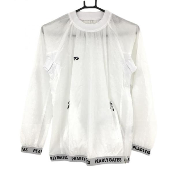 PEARLY GATES パーリーゲイツ ナイロンスニード 白 凹凸ロゴ PEARLY GATES パーリーゲイツ ナイロンスニード 白 凹凸ロゴ