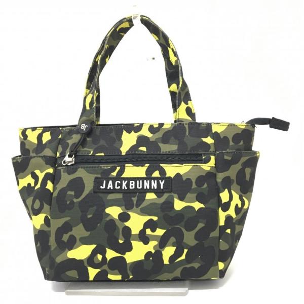 超美品】ジャックバニー カートバッグ カーキ×イエロー×黒 超美品】ジャックバニー カートバッグ カーキ×イエロー×黒