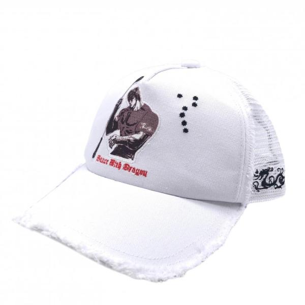 新品】ダンスウィズドラゴン メッシュキャップ 白 北斗の拳 F ゴルフ 
