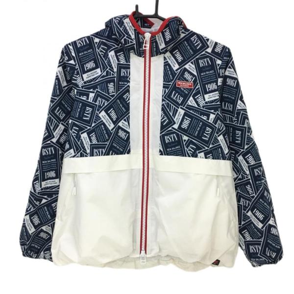 New Balance ニューバランスゴルフ ジップパーカー ネイビー×白 New Balance ニューバランスゴルフ ジップパーカー ネイビー×白
