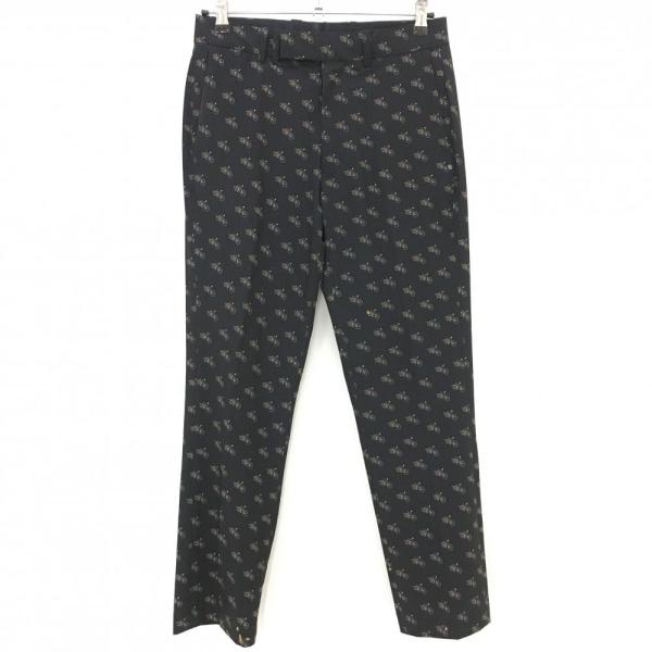 サイズ：34/34 RLX ラルフローレン  ストレッチパンツ バイク 総柄 ブラック系 [240101432875] ゴルフウェア メンズ ストスト サイズ：34/34 RLX ラルフローレン ストレッチパンツ バイク 総