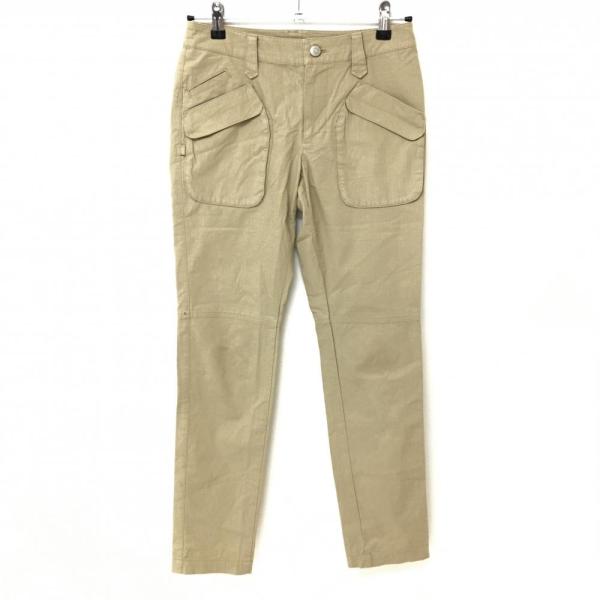 ベージュ ０サイズS ジャックバニー ストレッチパンツ ゴルフウェア 新品 Jack Bunny!! ジャックバニー パンツ ベージュ チェック織生地