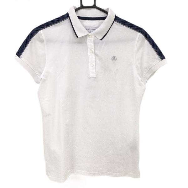 St ANDREWS セントアンドリュース 半袖ポロシャツ 白×ネイビー
