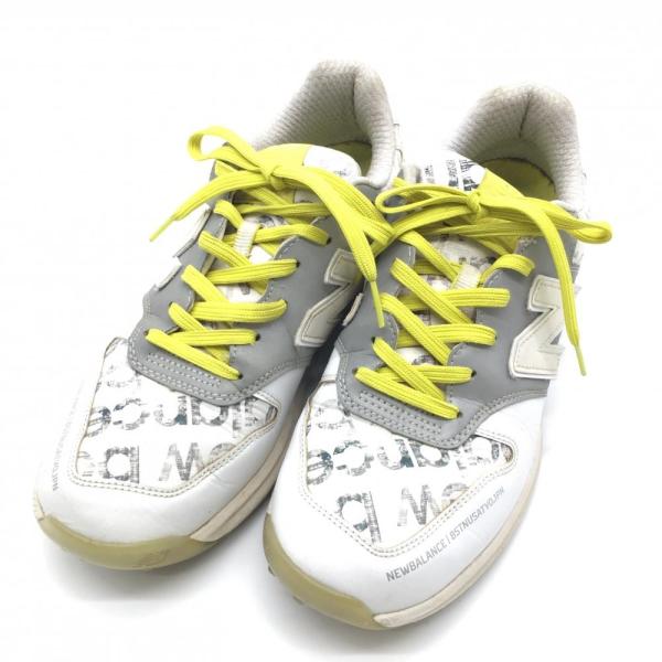 美品】ニューバランス ゴルフシューズ ×イエロー UGS996T2 美品】ニューバランス ゴルフシューズ ×イエロー UGS996T2