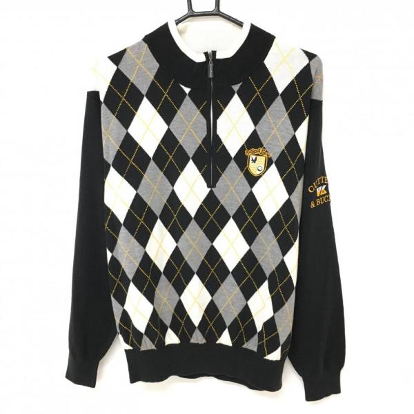 新品 CUTTER&BUCK アーガイル柄 モックネック ゴルフニット Lサイズ 新品 CUTTER&BUCK アーガイル柄 モックネック ゴルフニット Lサイズ