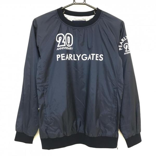 超美品】パーリーゲイツ スニード ネイビー×白 プリントロゴ 20