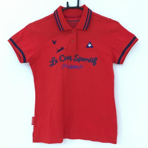 le coq sportif ルコック 半袖ポロシャツ レッド×ネイビー 襟 le coq sportif ルコック 半袖ポロシャツ レッド×ネイビー 襟