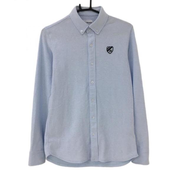 【銀ボタン】【4】JACK BUNNY ゴルフ ジャケット メンズ Jack Bunny!!（ジャックバニー） 長袖ポロシャツ ライトブルー ボタン