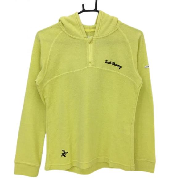 Jack Bunny!! ジャックバニー フリースパーカー イエロー×黒 ハーフ
