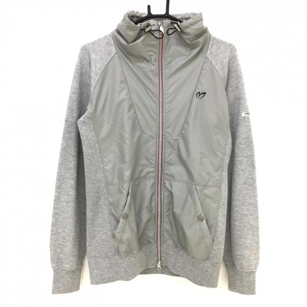 超美品】マスターバニー 切替ジャケット グレー ネックドローコード