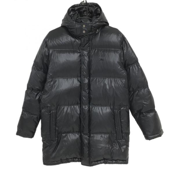 バーバリーゴルフ ダウンジャケット 黒 フード取り外し可 メンズ L