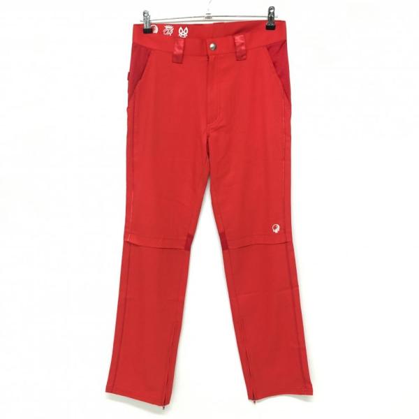 ラッセルノ 2WAYバンツ Russeluno 【超美品】ラッセルノ パンツ レッド 裾ジップ メッシュ