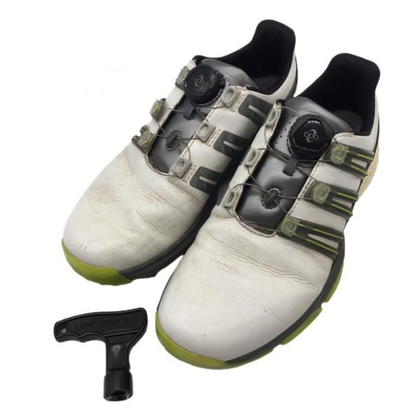 【即決価格】アディダスゴルフ⭐︎25.5 adidas（アディダス） ゴルフシューズ 白×グレー パワーバンド ボア