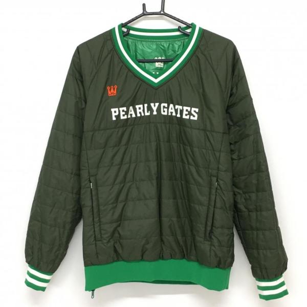 PEARLY GATES パーリーゲイツ 中綿リバーシブルスニード カーキ PEARLY GATES パーリーゲイツ 中綿リバーシブルスニード カーキ
