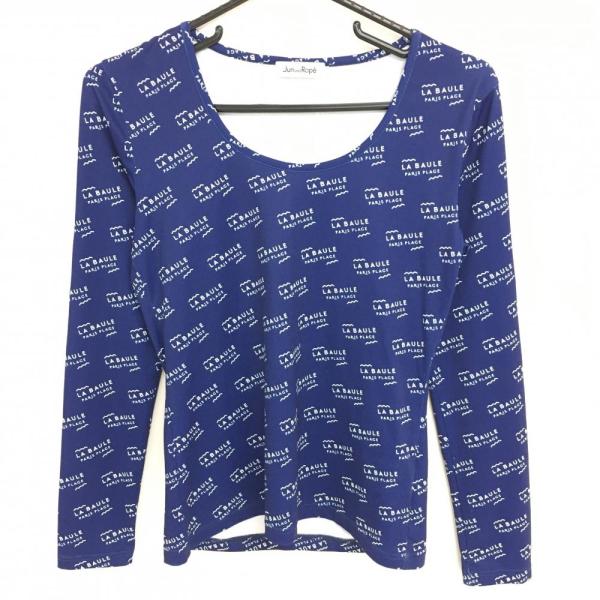 JUN&ROPE'（ジュンアンドロペ） インナーシャツ ネイビー×白 英字総柄