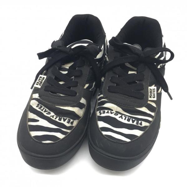 【新品】PEARLY GATES ピンク×ブラックネイビー シューズ 24.5 reonard_1-240001145603