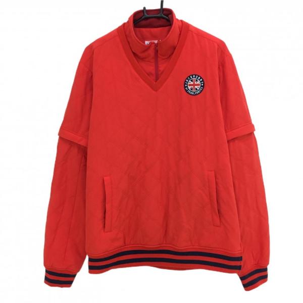 美品　ジャックバニー 4WAY中綿スニード レッド ロゴワッペン 襟・袖着脱可 美品】ジャックバニー 4WAY中綿スニード レッド ロゴワッペン 襟