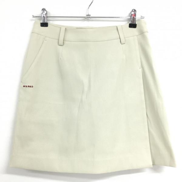 ミエコウエサコ スカート ライトベージュ ストレッチ 内側インナーパンツ レディース 40(M) ゴルフウェア M・U SPORTS（超美品）／SALE価格