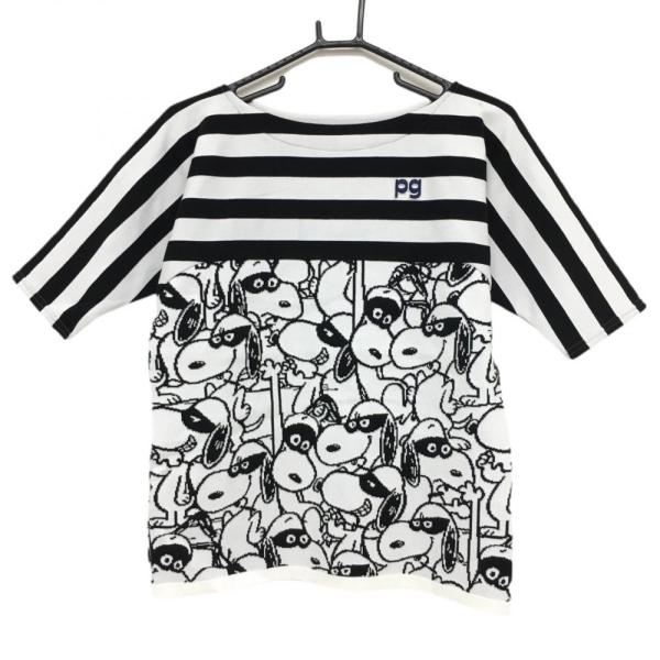 【パーリーゲイツ】即完売品 ニットセーター スヌーピー 0サイズ レディース 美品パーリーゲイツ サイズ0 レディース スヌーピ ニットセーター