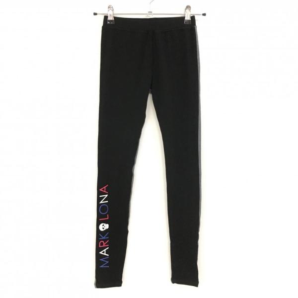 MARK&LONA（マークアンドロナ） レギンスパンツ 黒×グレー 微起毛 裾