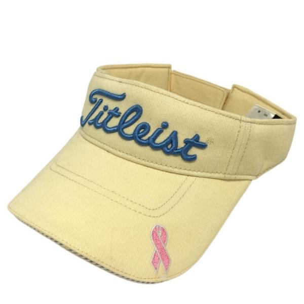 Titleist（タイトリスト） サンバイザー ライトイエロー×ブルー ピンク
