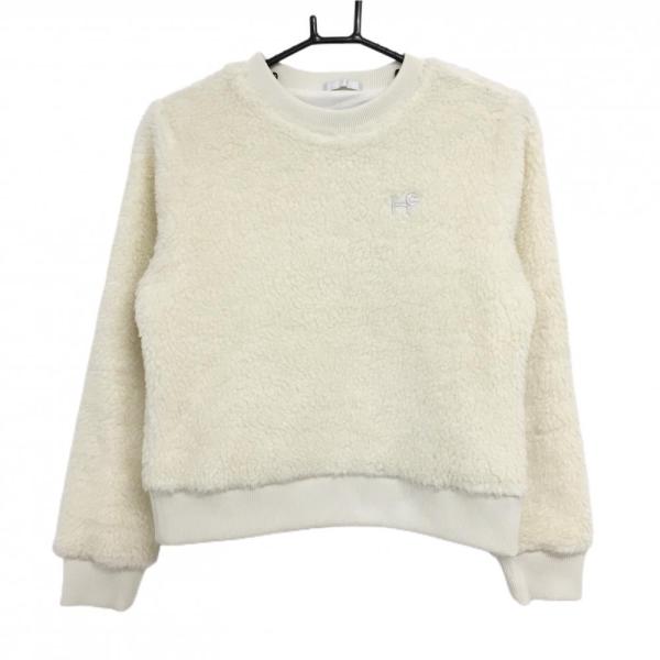 美品】ヒールクリーク ボアトレーナー アイボリー 裏地付き