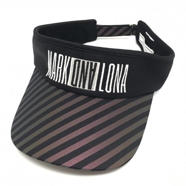 MARK&LONA ストライプバイザー MARK&LONA ストライプバイザー MARK LONA ホワイトバイザー ストライプ