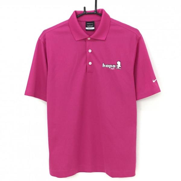 NIKE GOLF メンズポロシャツ XL ピンク NIKE ナイキゴルフ 半袖ポロシャツ ピンク ハパスタイル DRYFIT