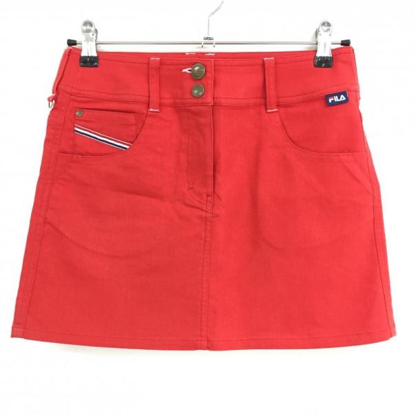 FILA GOLF フィラゴルフ　中綿　ベスト　スカート　セットアップ　赤　M FILA GOLF フィラゴルフ 中綿 ベスト スカート セットアップ 赤