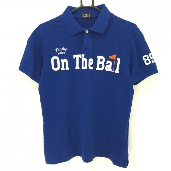 極美品✨パーリーゲイツ 半袖ポロシャツ 刺繍 ロゴ ネイビー 7(2XL) ニコ パーリーゲイツ 半袖 ポロシャツ 7：2XL ネイビー