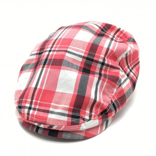 キャロウェイ ハンチング帽 白×レッド チェック  FR ゴルフウェア Callaway（美品）／25%OFF価格