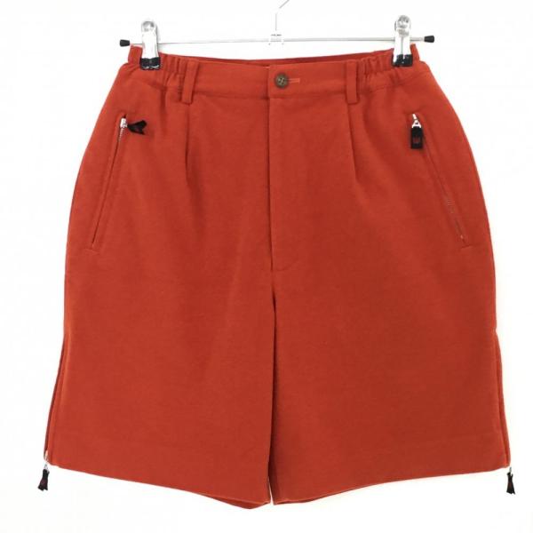 M・U SPORTS MUスポーツ ハーフパンツ オレンジ 微起毛 レディース 42