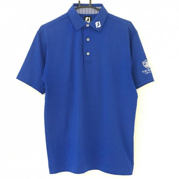 FootJoy（フットジョイ） 半袖ポロシャツ ブルー×白 TOM WATSON GOLF