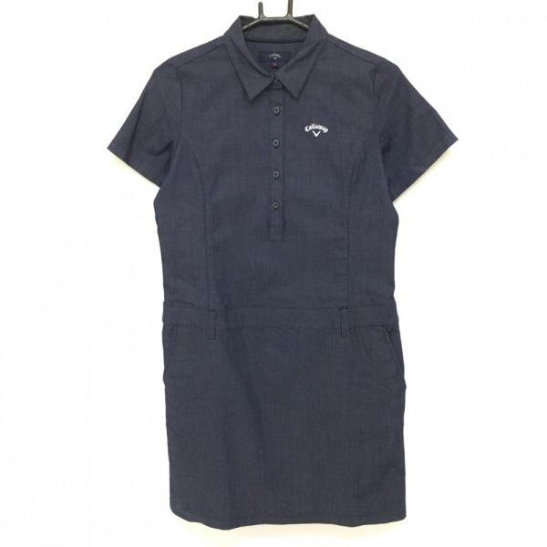 Callaway★ワンピース 半袖 未使用級】キャロウェイゴルフ 半袖ワンピース ブラックM