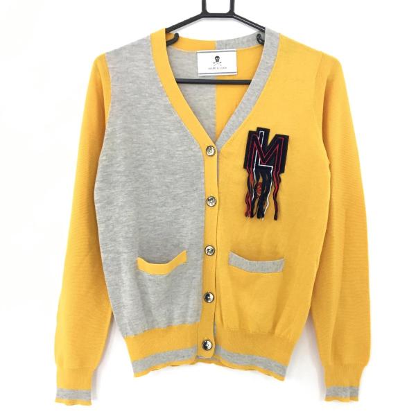 MARK&LONA イエロー カーディガン MARK&LONA（マークアンドロナ） ニットカーディガン マスタード