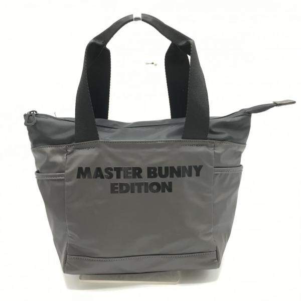 美品】マスターバニー カートバッグ ダークグレー系×黒 内外ポケット