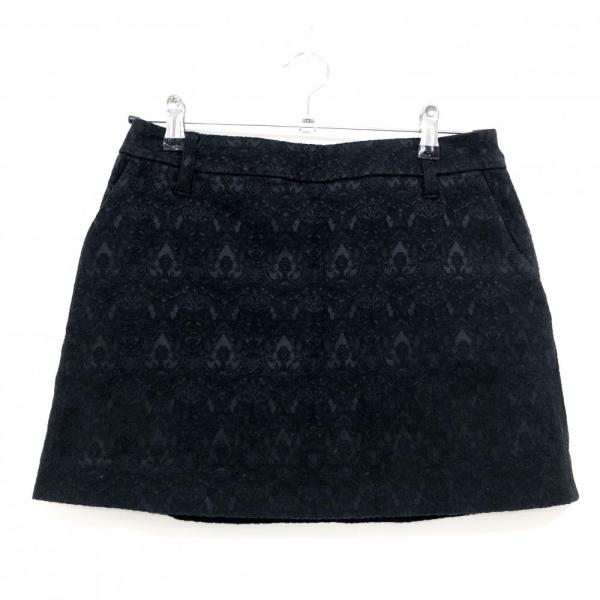 セントアンドリュース 黒 プリーツスカート 新品】セントアンドリュース スカート 黒×ネイビー ボックスプリーツ