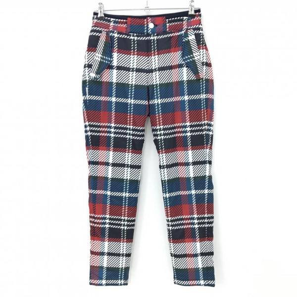 ジャックバニー 中綿パンツ マルチカラー チェック 蓄熱裏地 ウエスト