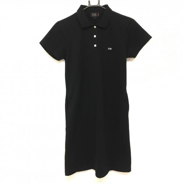 A.P.C. golf 半袖ワンピース 23区GOLF 23区スポーツ 半袖ポロワンピース シンプル 胸刺しゅう 襟