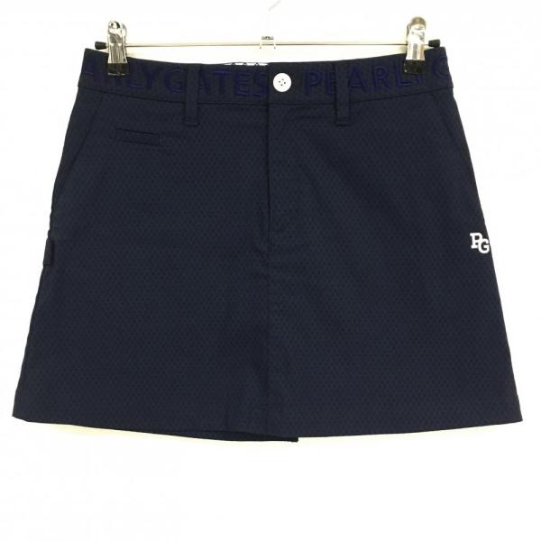 PEARLY GATES パーリーゲイツ スカート ネイビー 織生地