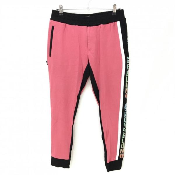Russeluno（ラッセルノ） ジョガーパンツ ピンク×黒 ルチャ サイドロゴ