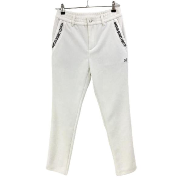 新品】マスターバニー パンツ 白×黒 起毛 ポケット口ロゴ 新品】マスターバニー パンツ 白×黒 起毛 ポケット口ロゴ