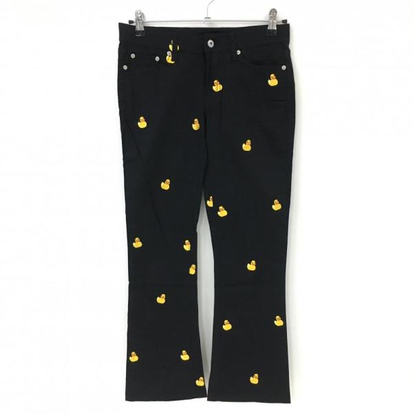【新品╱タグ付き】LOUDMOUTH ゴルフパンツ 総柄　L LOUDMOUTH（ラウドマウスゴルフ） ラウドマウス パンツ 黒×イエロー
