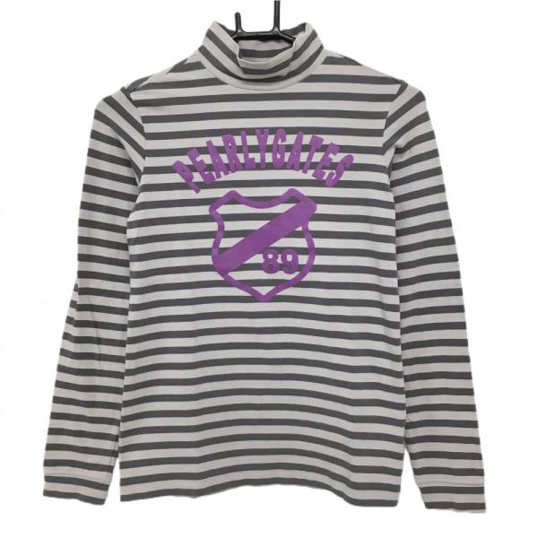 PEARLY GATES（パーリーゲイツ） 長袖ハイネックシャツ ライトグレー