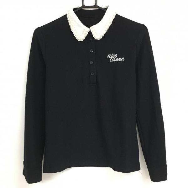 coco 未使用品 キスオンザグリーン KISS ON THE GREEN レディース セットアップ 3(L) アイボリー 長袖ポロシャツ×スカート 花柄 未使用品 レディース キスオンザグリーン KISS ON THE GREEN